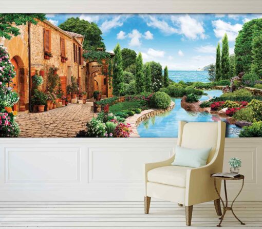 Greek River Pool Wallmural - M841