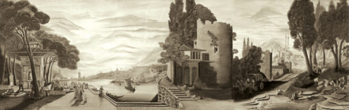 Sepia Village Art - Image 2