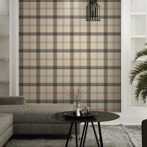 Burberry textile inspiration checkered pattern wallpaper  AW3714