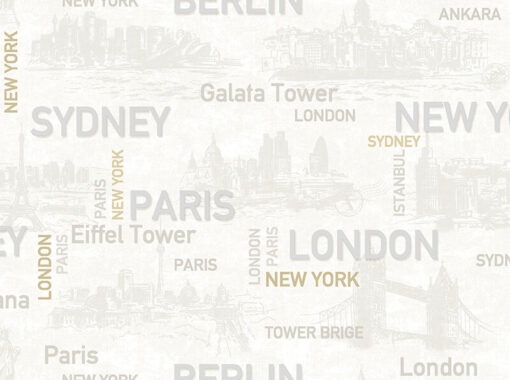 City names typography pattern AW1608 - Image 2