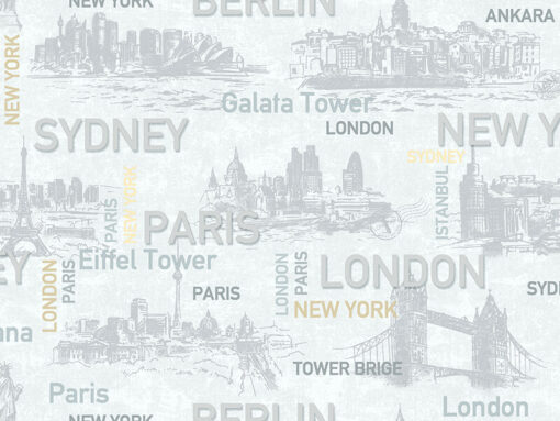 City names typography pattern AW1608 - Image 3