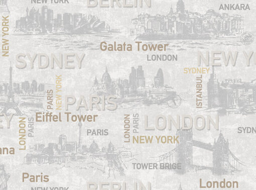 City names typography pattern AW1608 - Image 4