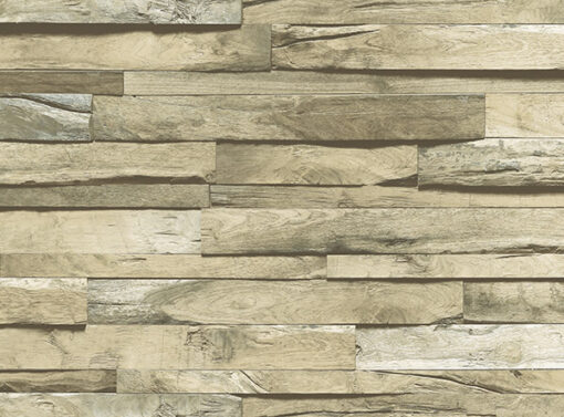 Volumetric wooden tiles patterns wallpaper AW1612 - Image 2