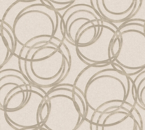 Metallised circles ornament wallpaper AW1614 - Image 3