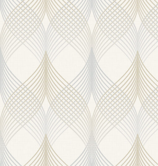 Neoclassical wavey ornament wallpaper  AW1620 - Image 2