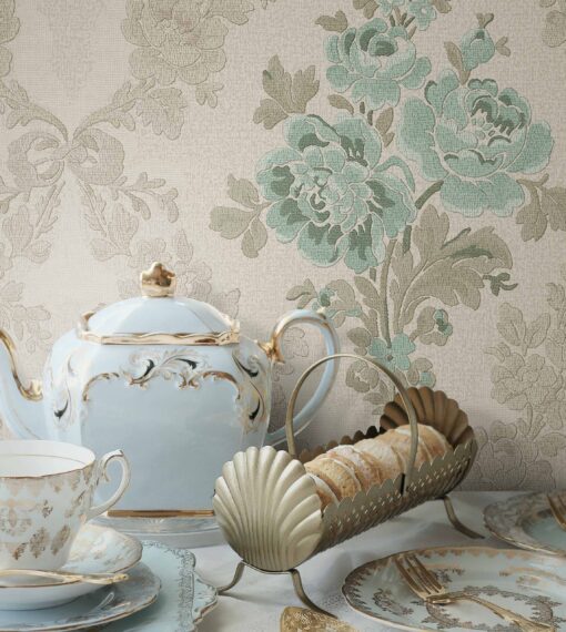 Classic Floral Damask ornament wallpaper AW5802 - Image 5