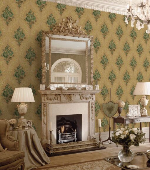 Classic Floral Damask ornament wallpaper AW5802