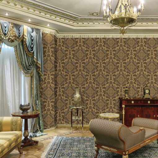 Damask pattern wallpaper  AW6802