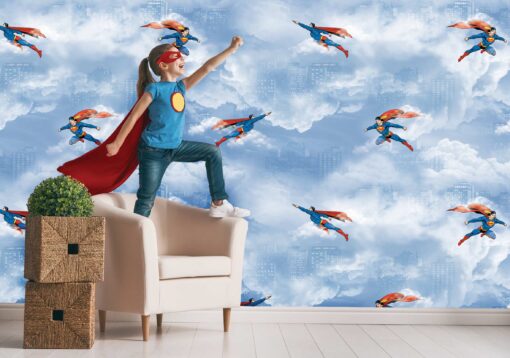 Superman In The Clouds