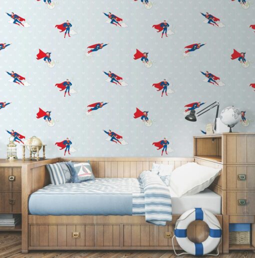 Wallpaper with Superman and stripes design 8915 - Image 5