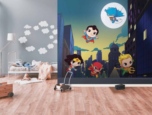 DC MINI SUPERHEROES WALLMURAL