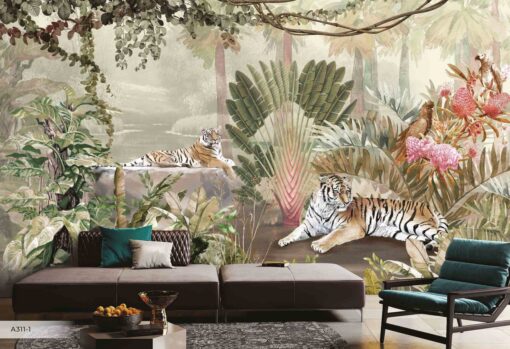 Amazon Tiger Wallmural - A311