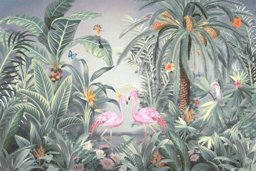 Amazon Flamingo Love Wallmural - A319 - Image 4