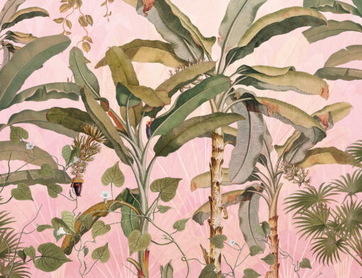 Pink Palms Wallmural ( 350 x 270 cm ) - Image 2