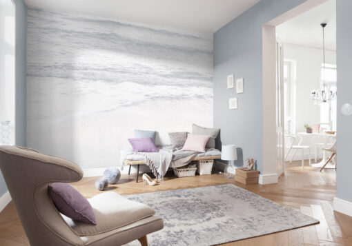 Silver Beach Wallmural ( 400 x 280 cm)