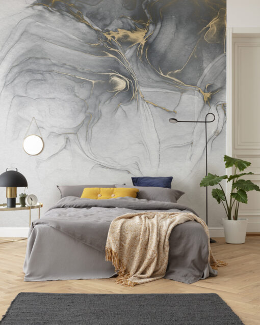 Ink Gold Fluid Wallmural ( 300 x 280 cm)