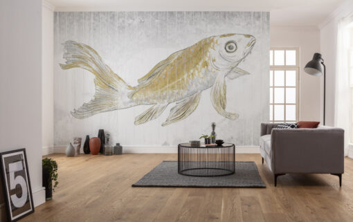 Golden Koi Wallmural ( 400 x 280 cm) - Image 3