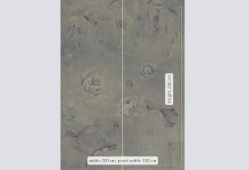 Water Lily Wallmural ( 200 x 280 cm) - Image 3