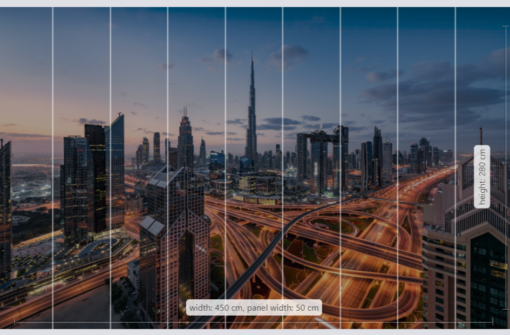 Lights of Dubai Wallmural ( 450 x 280 cm) - Image 3