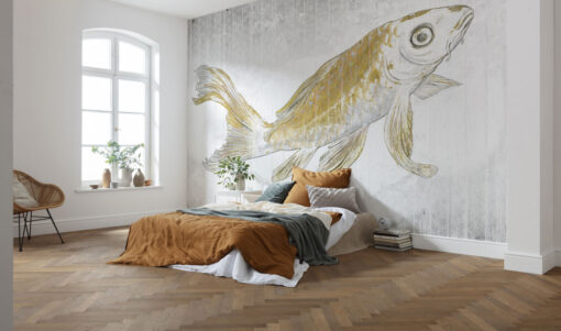 Golden Koi Wallmural ( 400 x 280 cm)