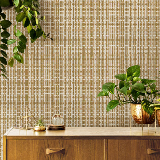 Multicolour Design Wallpaper Brown- Jumbo Roll 16.5 sq mtr - Image 2