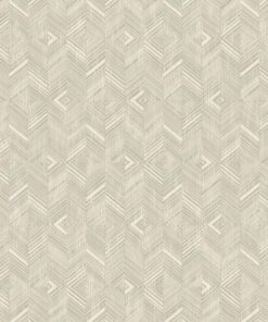 Geometric Design Wallpaper Beige, Brown- Jumbo Roll 16.5 sq mtr
