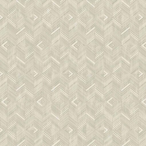 Geometric Design Wallpaper Beige, Brown- Jumbo Roll 16.5 sq mtr