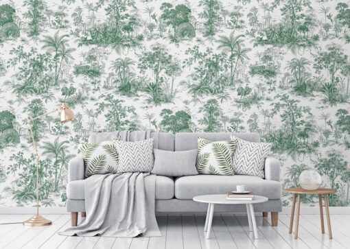 Wallpaper with Interesting Texture and Colors Green- Jumbo Roll 16.5 sq mtr - Image 2