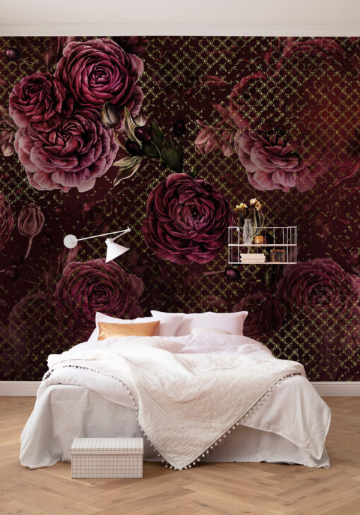 Rouge Intense Wallmural ( 350 x 280 cm)