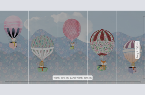 Happy Balloon Wallmural ( 500 x 250 cm) - Image 3