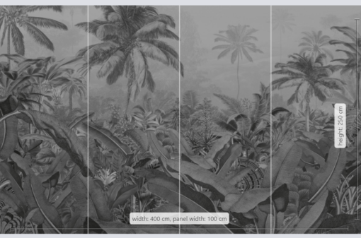 Amazonia Black and White Wallmural ( 400 x 250 cm) - Image 4