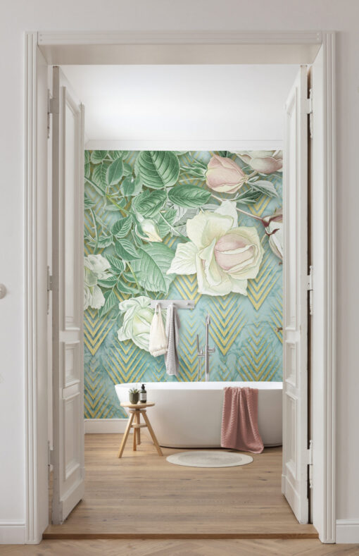 Rose Poem Wallmural ( 200 x 250 cm)