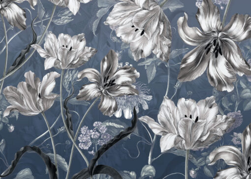 Merian Blue Wallmural ( 350 x 250 cm) - Image 2