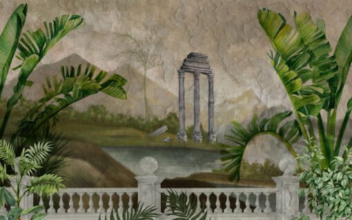 Antique Greek Columns Mythological Backyard Wallpaper Rome Wallmural - Image 3