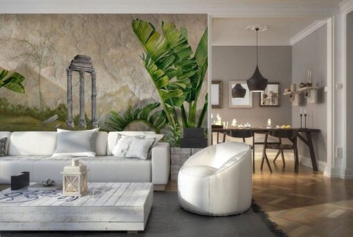 Antique Greek Columns Mythological Backyard Wallpaper Rome Wallmural - Image 5