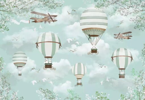 HotAir Balloons Kids Wallpaper Wallmural - Image 3