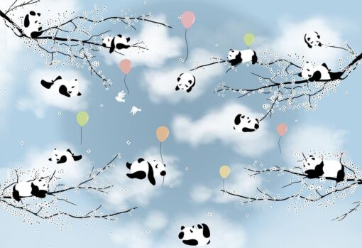 Lazy Pandas Spring Weather Wallmural - Image 3