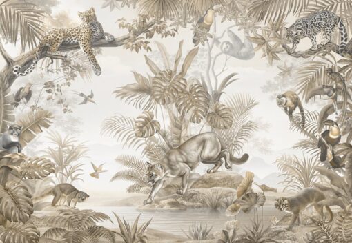 Nature Wallpaper Forest And Animal Wallmural - Image 2