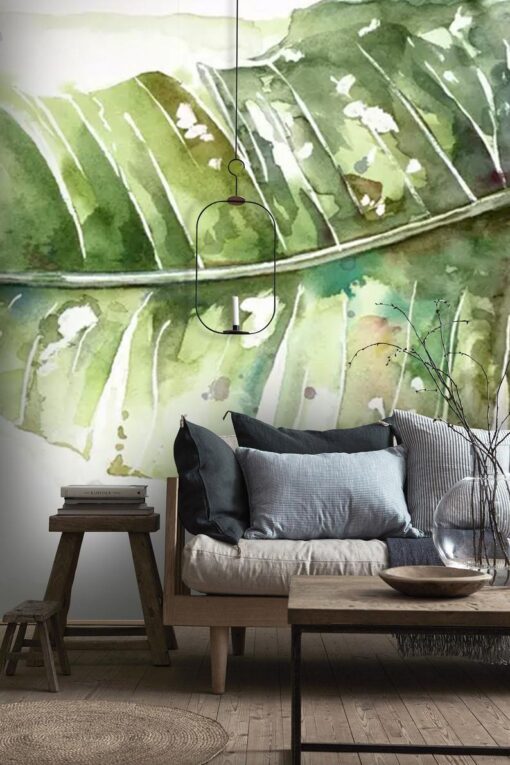 Big Green Leaf Wallmural - Image 4