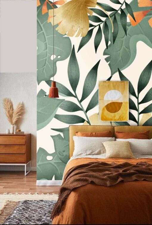 Colourful Leaf Wallmural - Image 3