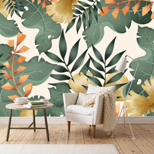 Colourful Leaf Wallmural