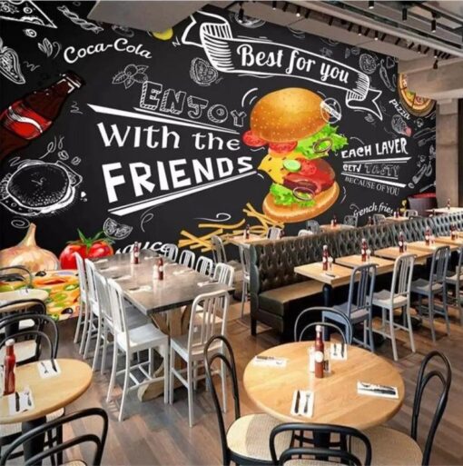 Fast Food Restaurant Wallmural - Image 4