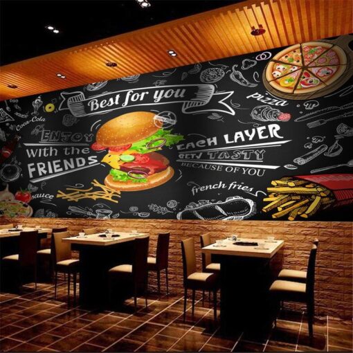 Fast Food Restaurant Wallmural - Image 3