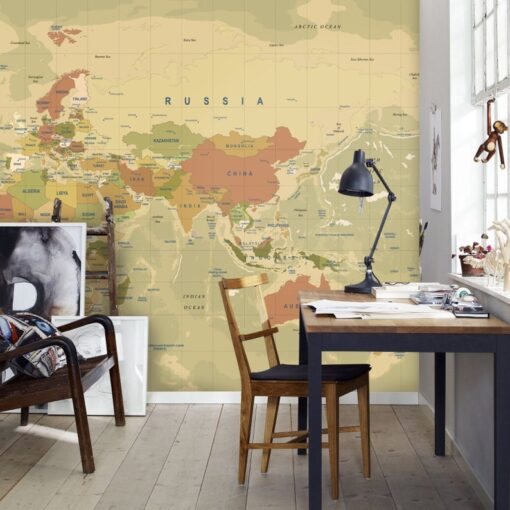 Retro Map Wallmural - Image 4