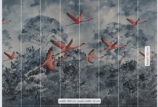 Flamingos in the Sky Wallmural (400 x 280) - Image 3