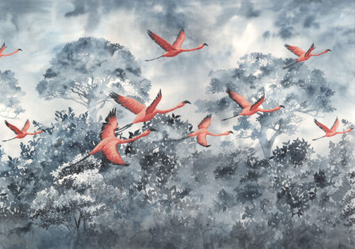 Flamingos in the Sky Wallmural (400 x 280) - Image 2