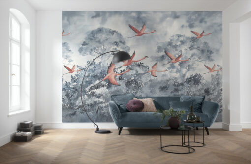 Flamingos in the Sky Wallmural (400 x 280)