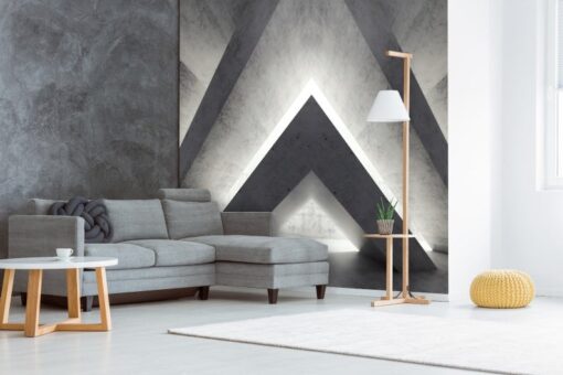 Concrete Design Geometric Wallpaper Wallmural - Image 3