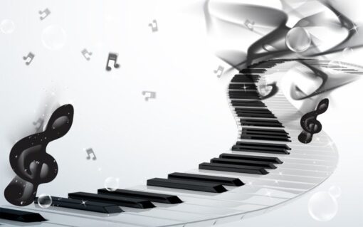 Piano Wallpaper Keyboard Wall Decor Wallmural - Image 3