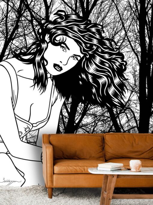 Retro Woman Wallpaper Wallmural - Image 4